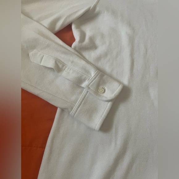 Kent Wang Pique Polo Shirt Mens Medium Large Long Sleeve - Picture 6 of 7